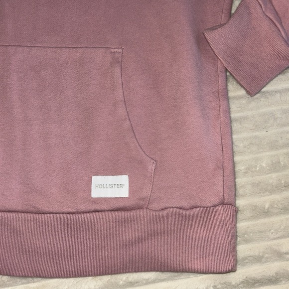 Hollister Sweatshirt Men's Pink Medium Hoodie - Picture 2 of 6